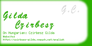 gilda czirbesz business card